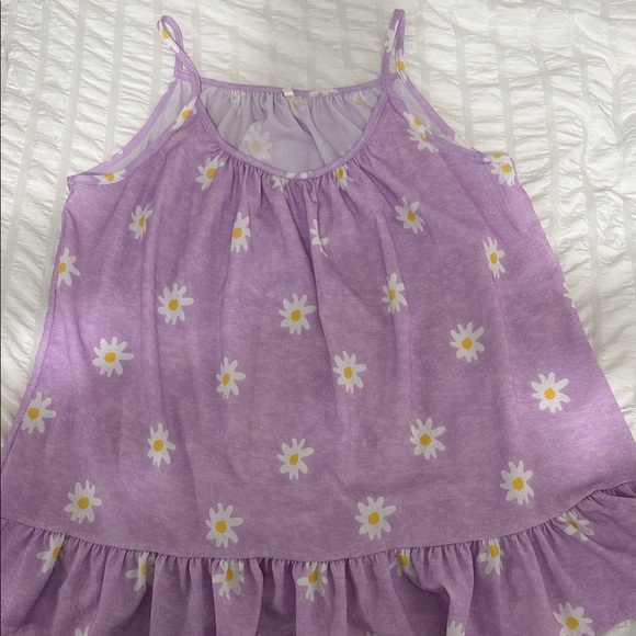 SHEIN Lavender Daisy Ruffle Tank Top - Picture 2 of 4